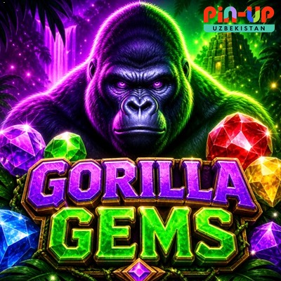 Onlayn kazino o‘yini «Gorilla Gems» — muqova